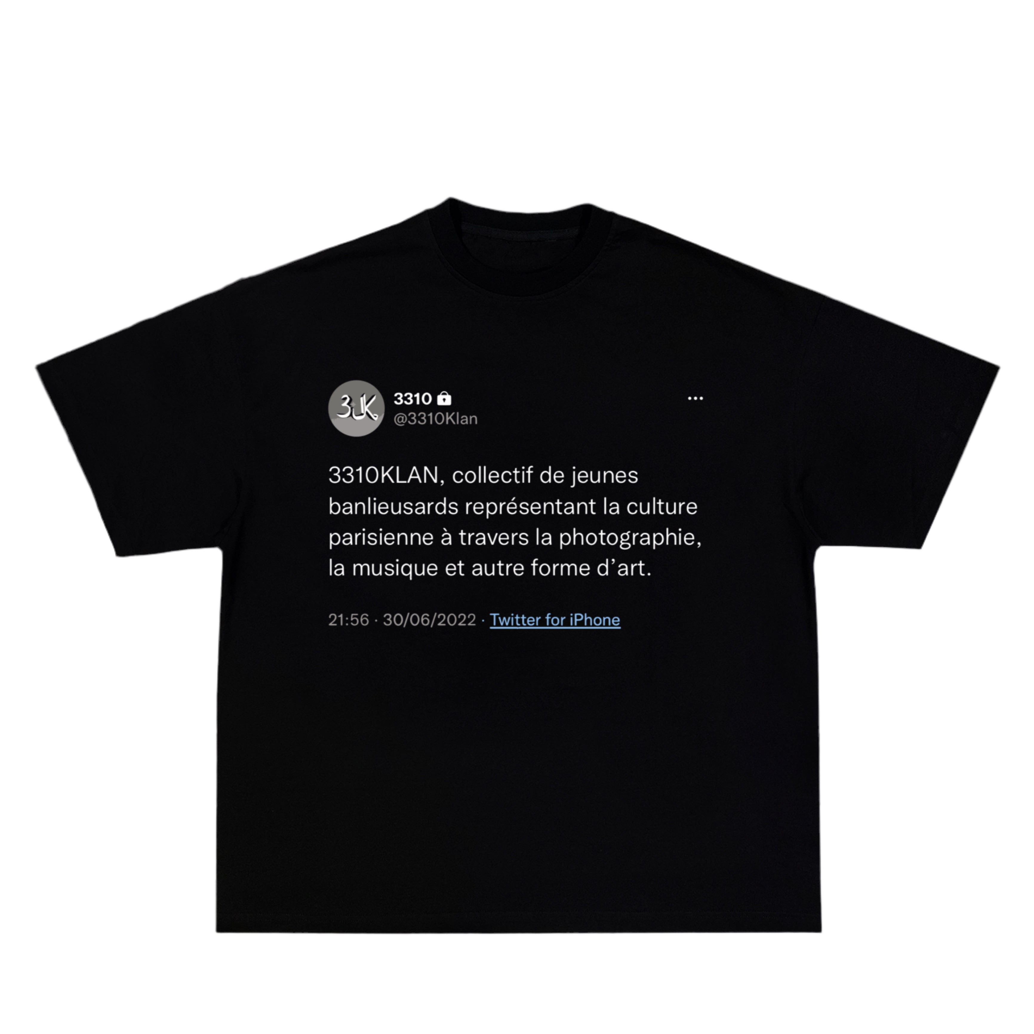 3K "TWITTER" TEE NOIR