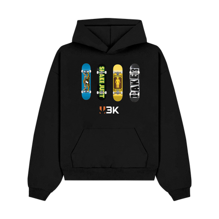 3K "FINGER SKATE" HOODIE NOIR